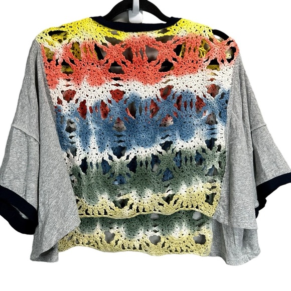 Free People We The Free Joshua Crochet Tee - Picture 3 of 6